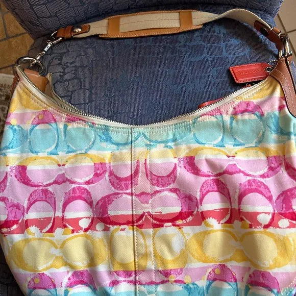 Coach | Bags | Coach Multicolor Hobo Bag | Poshmark